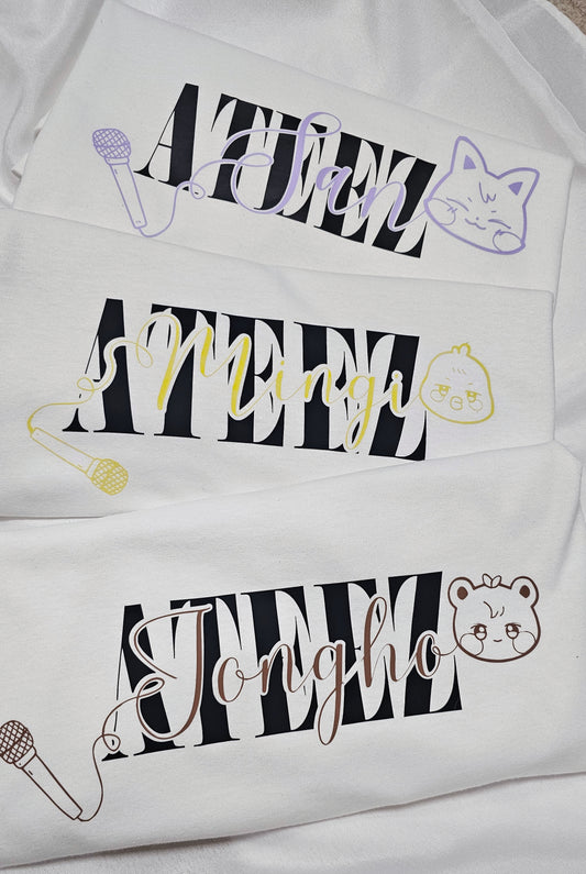 Ateez X Aniteez Member Tees
