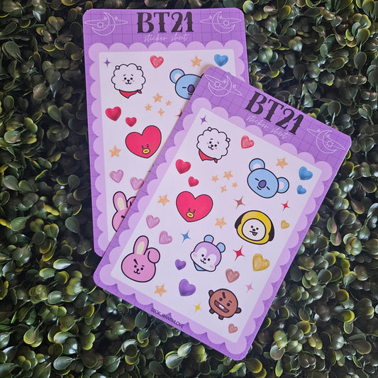 BT21 Sticker Sheet